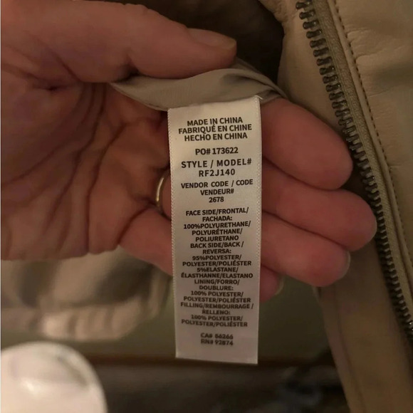 NWT Splendid Faux Leather Puffer M - Picture 9 of 11